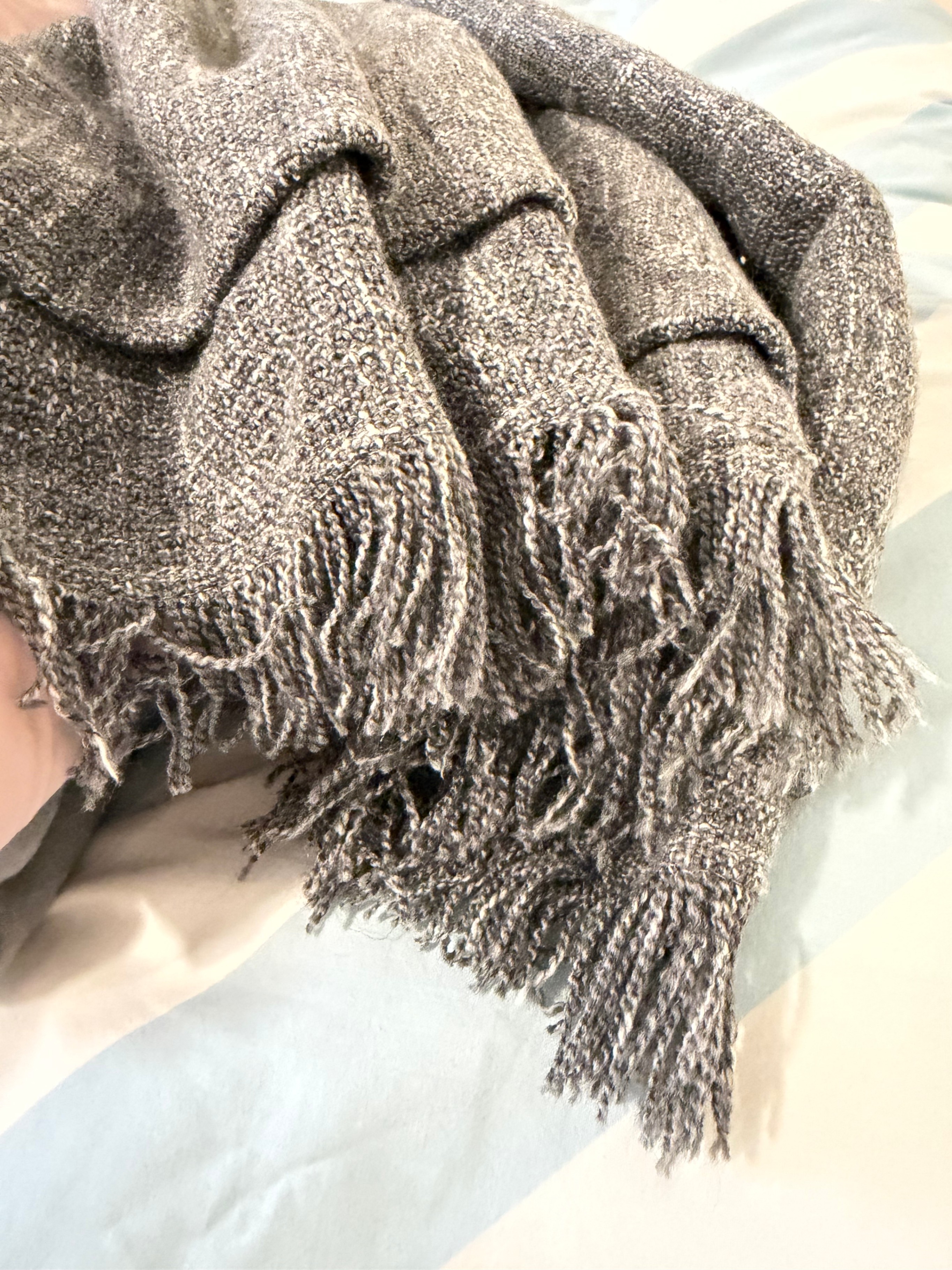 IKEA INGRUN Grey Throw Blanket – 130 × 170 cm - photo 4