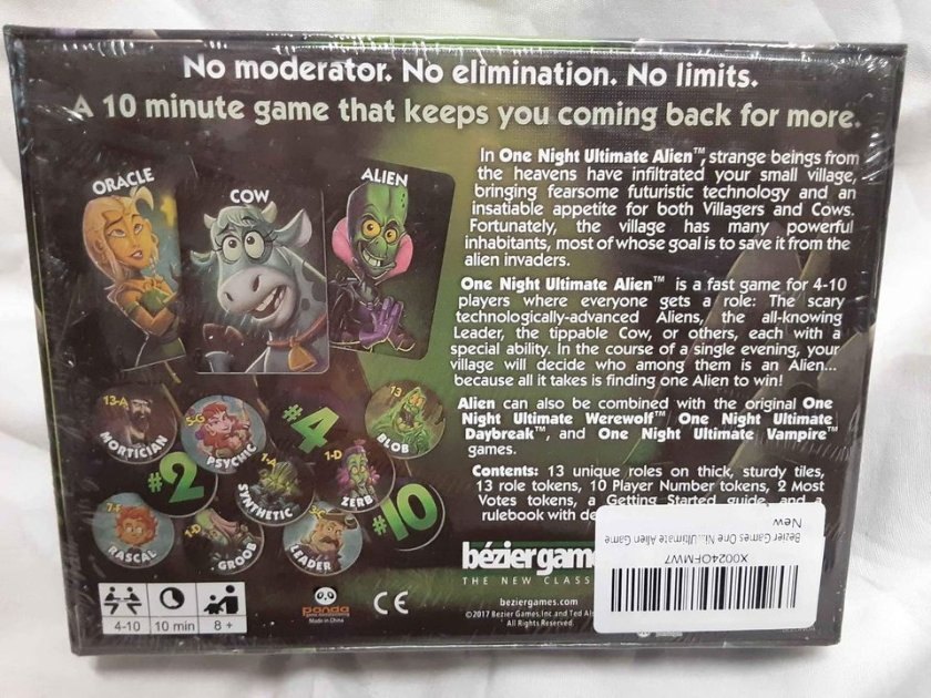 One Night Ultimate Alien Game - New in Sealed Box - photo 2