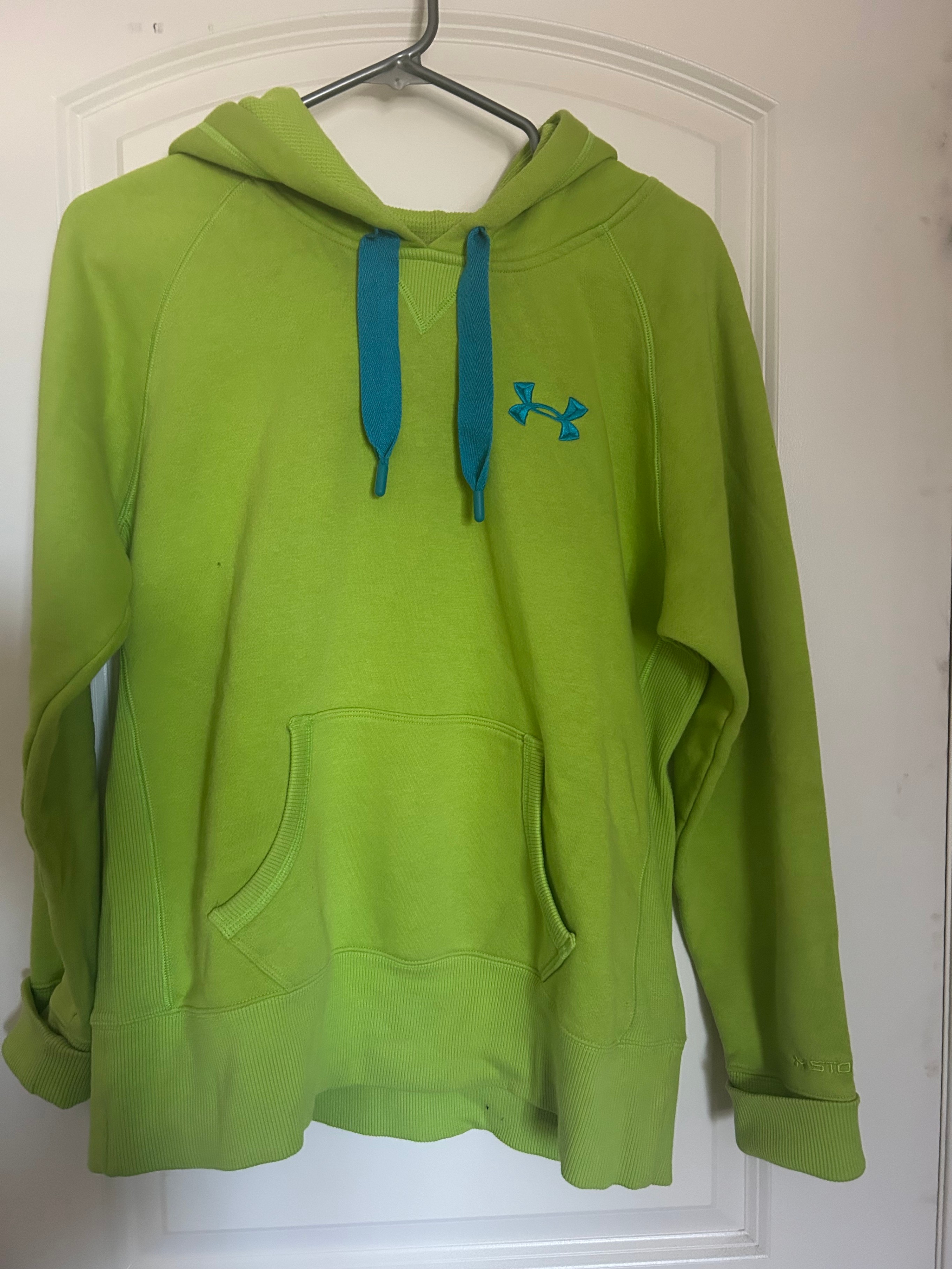 Under Armour ColdGear Lime Green Hoodie