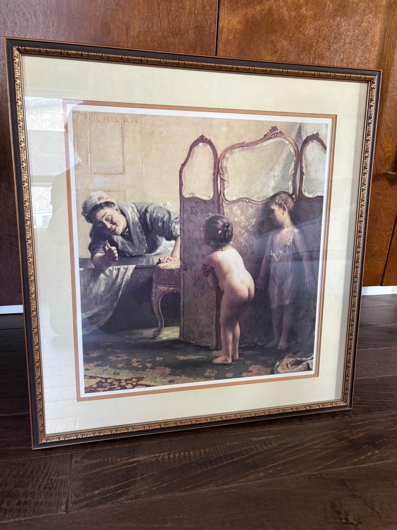 Framed Artwork: Before the Bath by Paul Peel