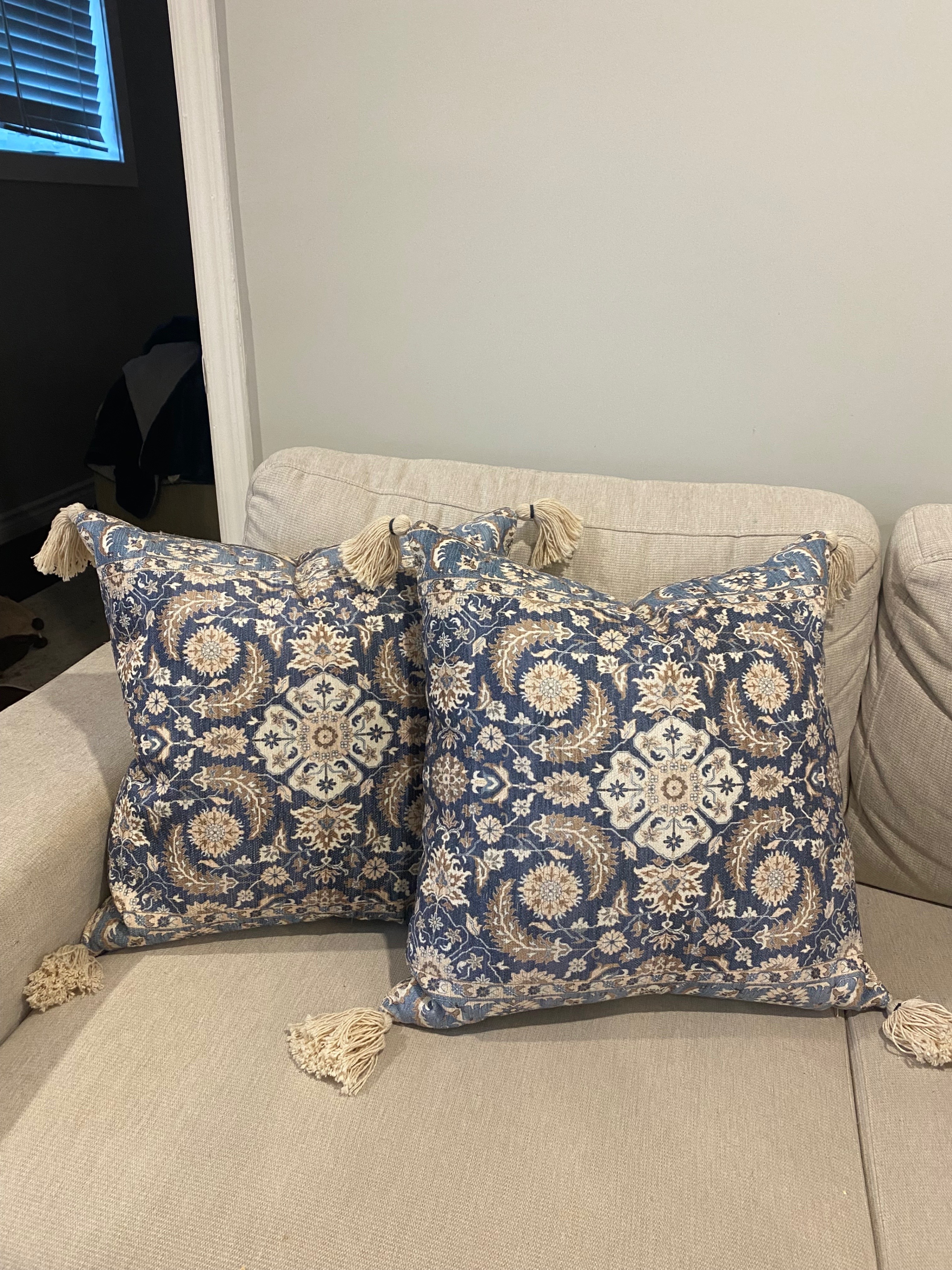 NEW Blue Throw Pillows (x4 available)
