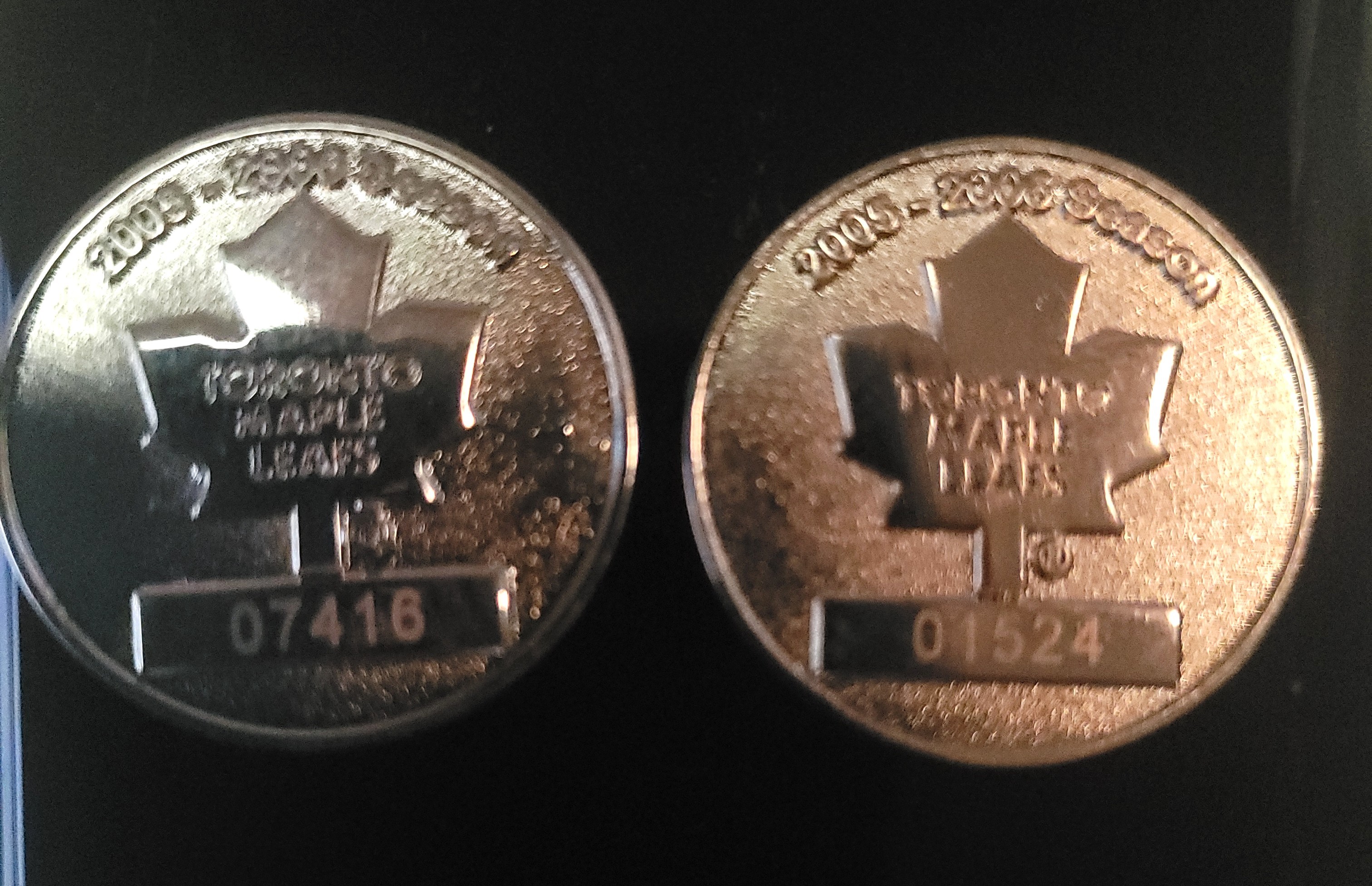 2005 Toronto Maple Leafs BMO Season Collector Coins Medallions - photo 5