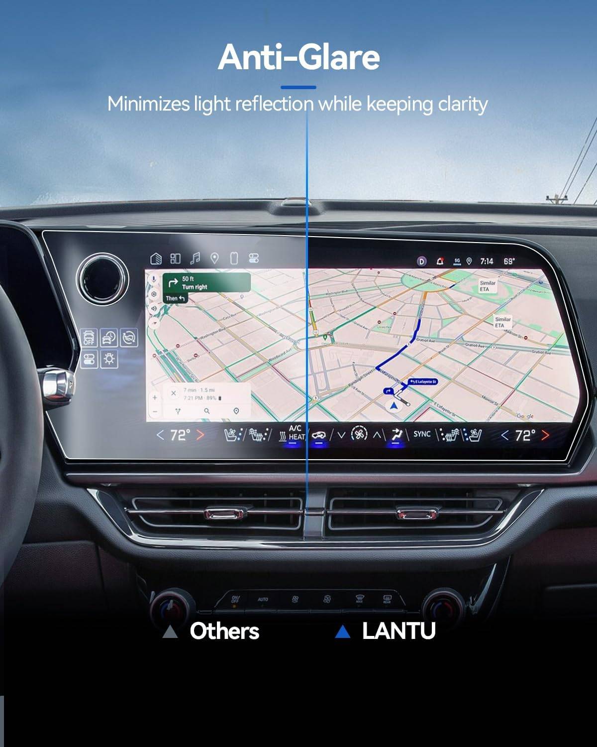 LANTU 2PCS Matte Screen Protectors – 2025-2026 Chevy Equinox - photo 4