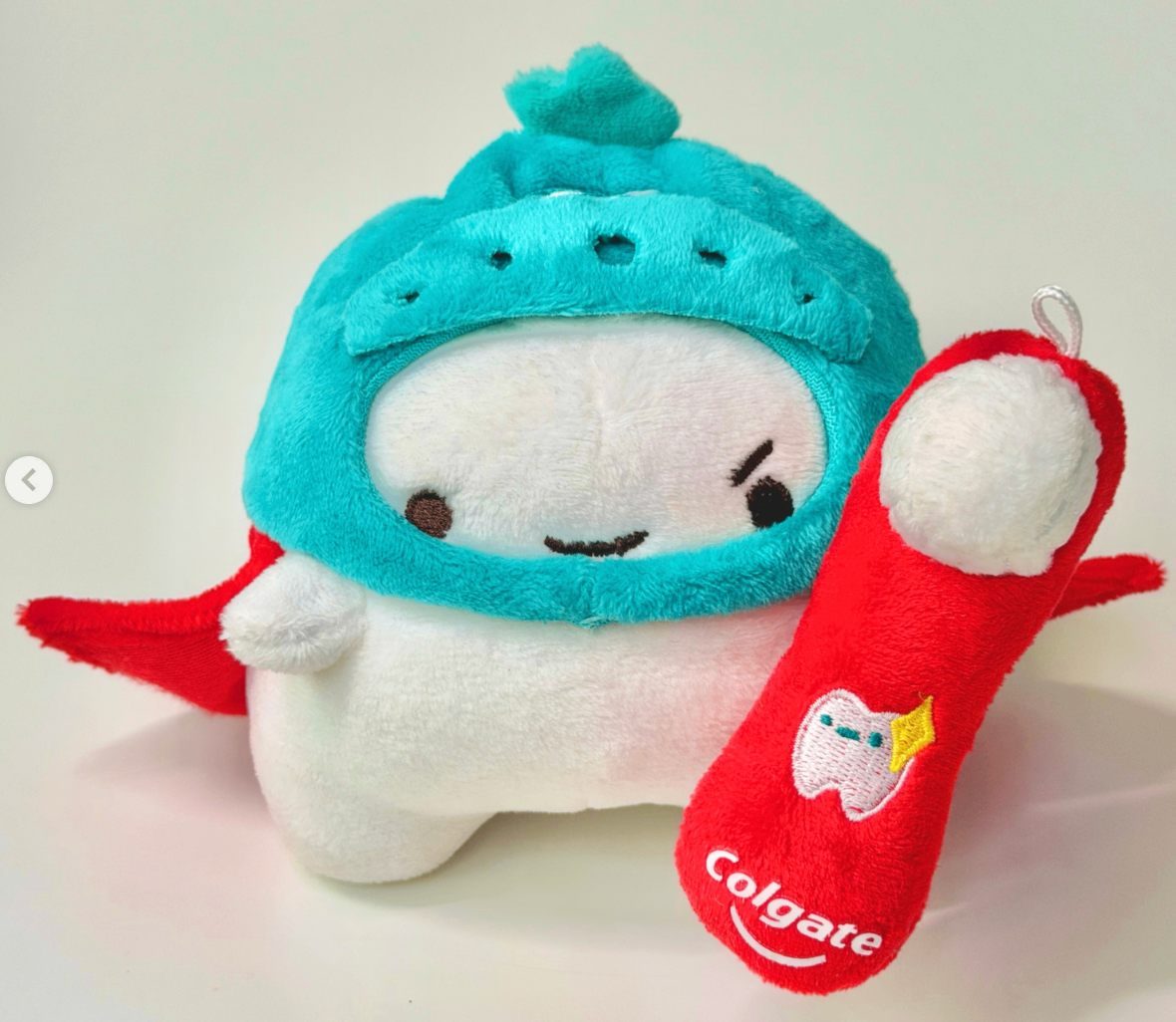 Colgate Tooth Knight Plush Keychain
