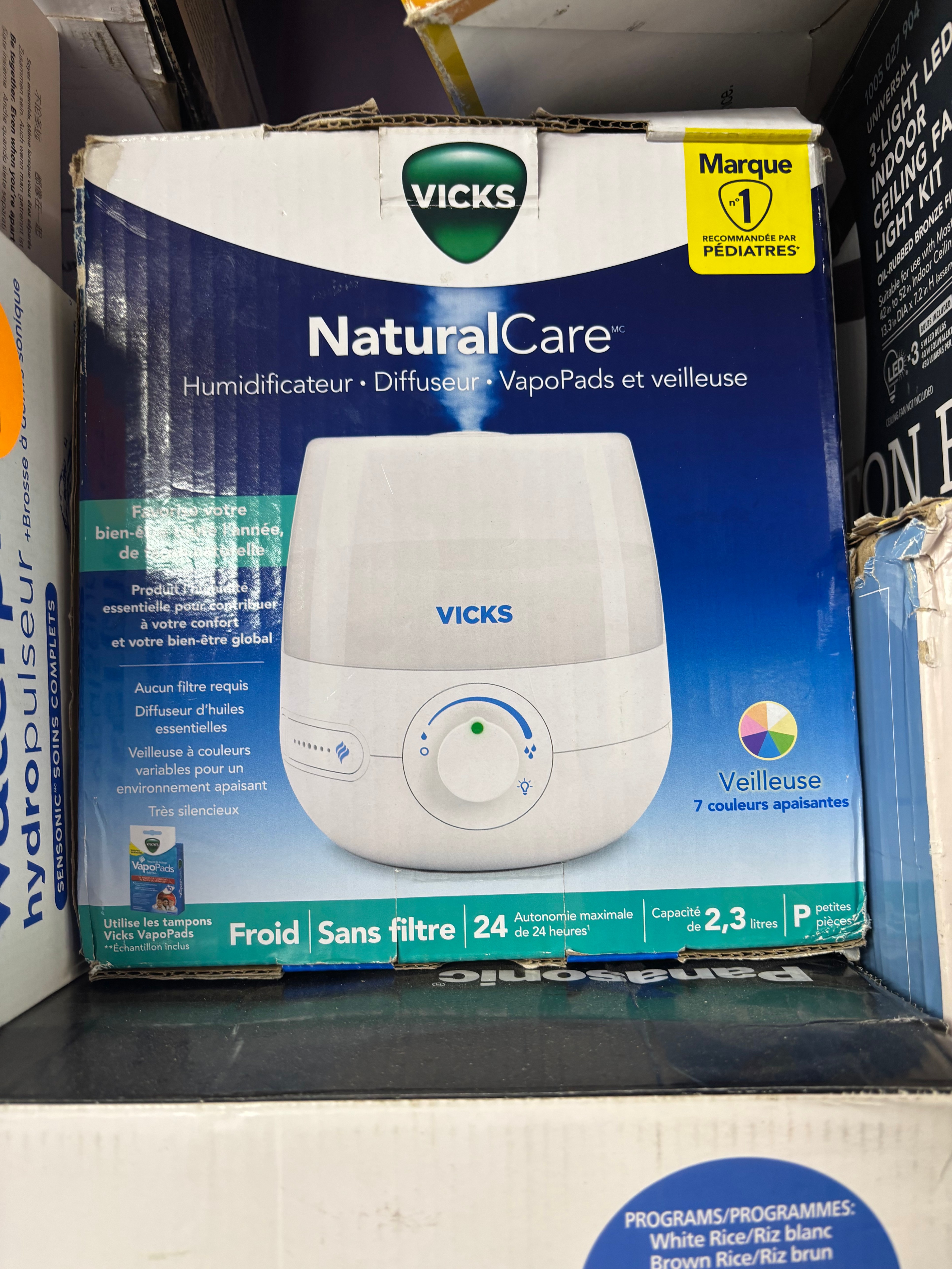 Vicks NaturalCare 3-in-1 Humidifier Diffuser & Night Light
