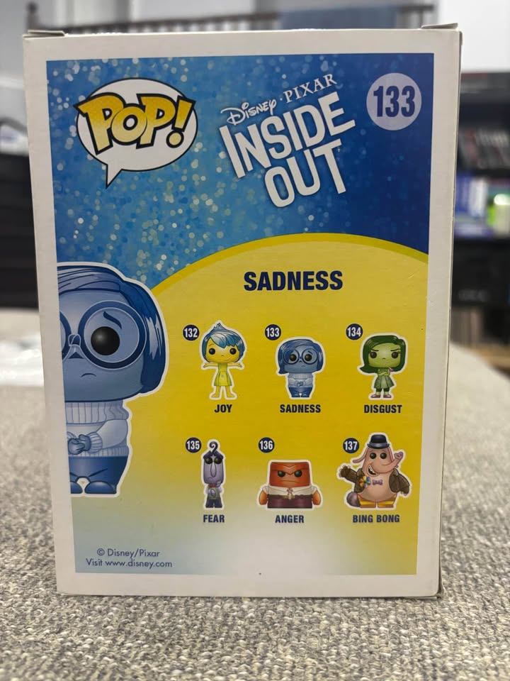 BNIB Funko Pop! inside Out - Sadness #133 - photo 3