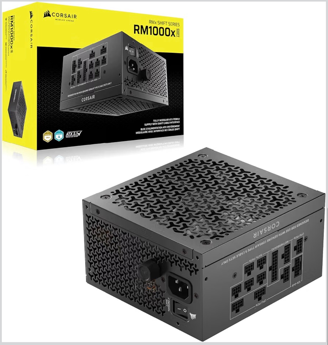 CORSAIR RM1000x Fully Modular ATX Power Supply Modular Side Inte - photo 5