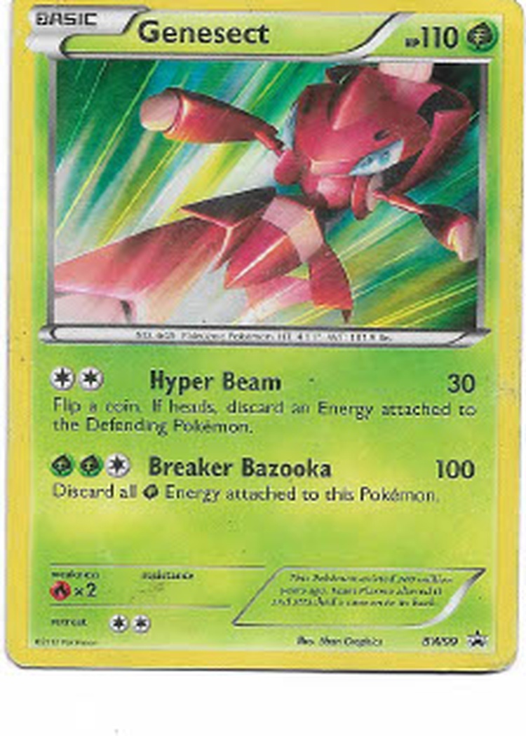 Pokemon Genesect BW99 BW Promo Holo DMG