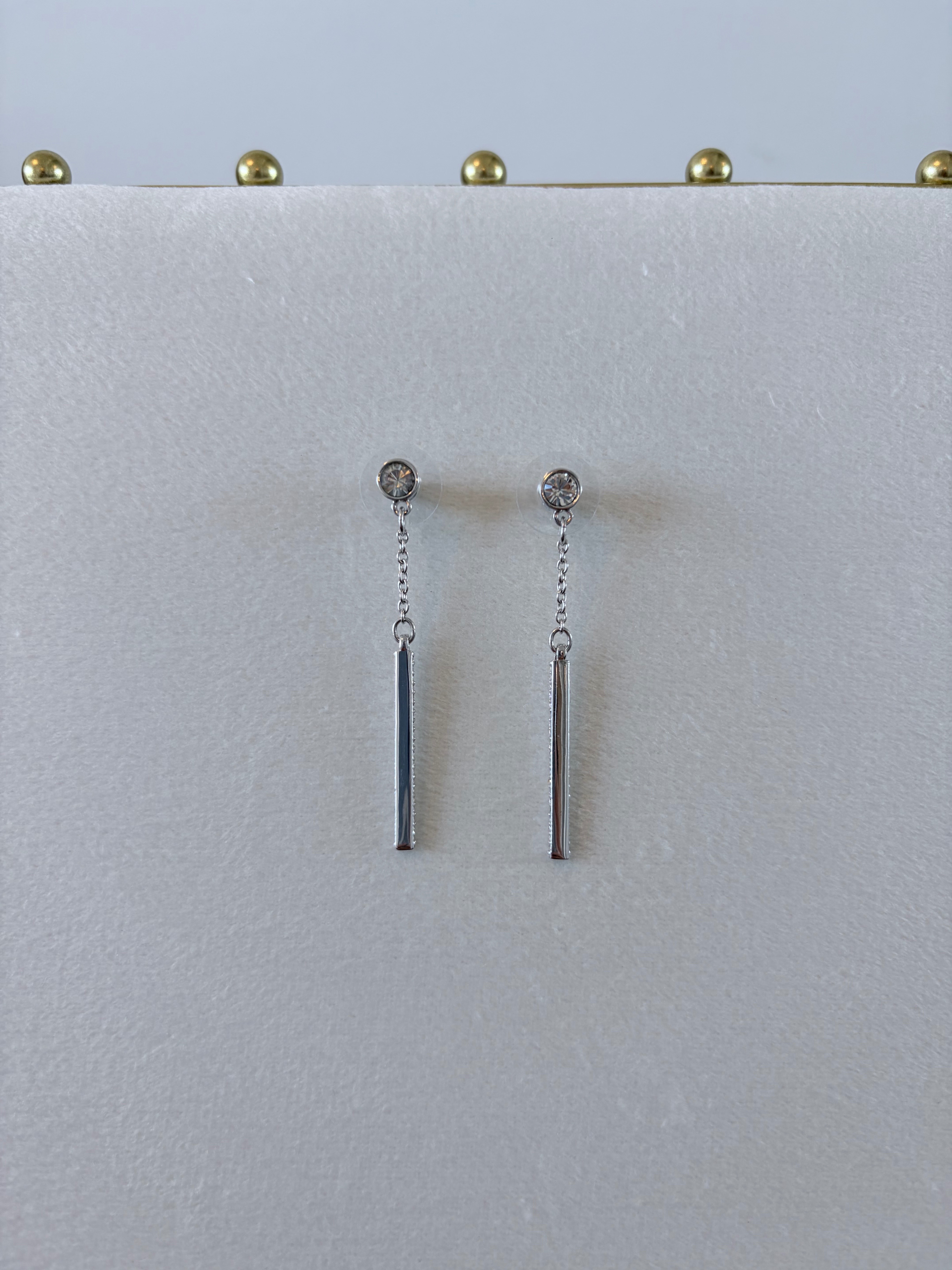 Swarovski Bar Drop Earrings