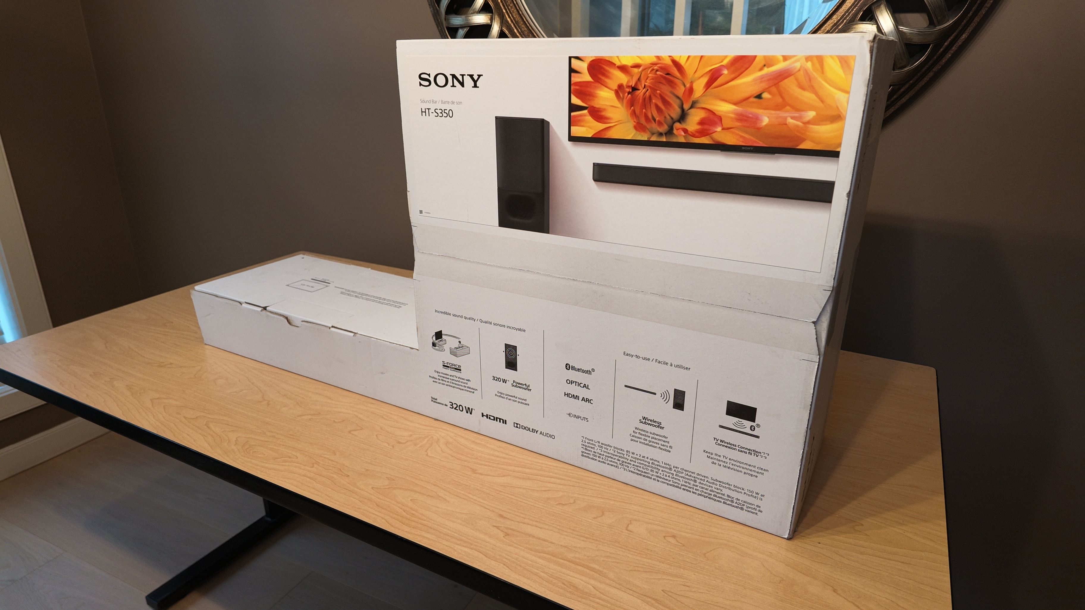 Sony HT-S350 Soundbar + Wireless Subwoofer — New & Sealed