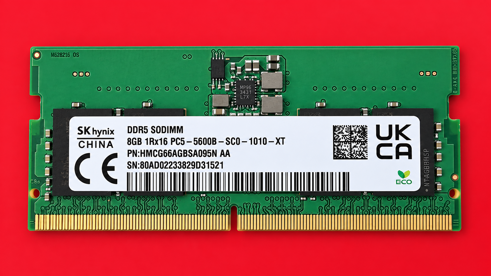SK Hynix 8GB DDR5 5600MHz Laptop RAM (SODIMM PC5-5600B)