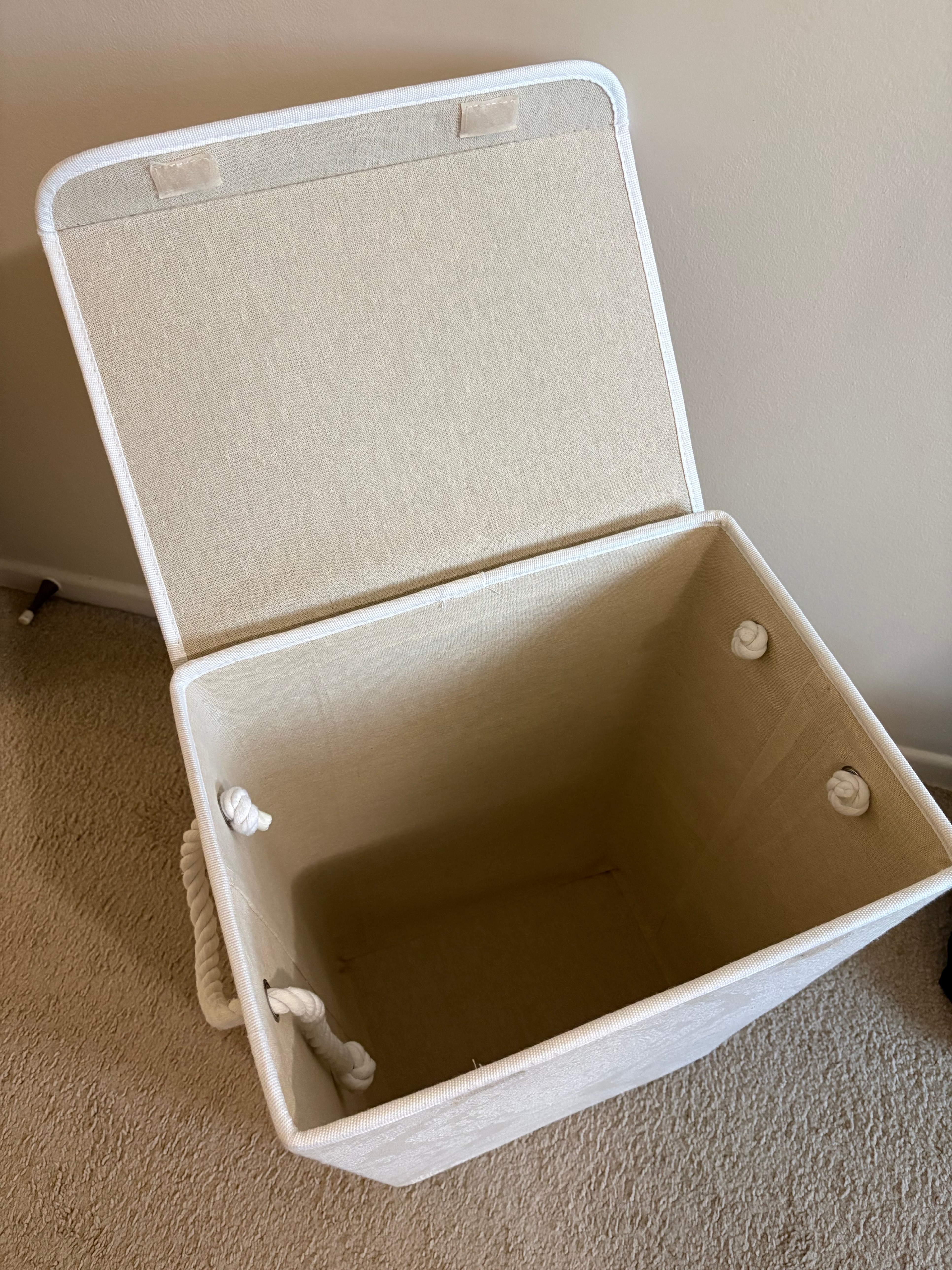 Cloth Laundry Basket with Lid - photo 3