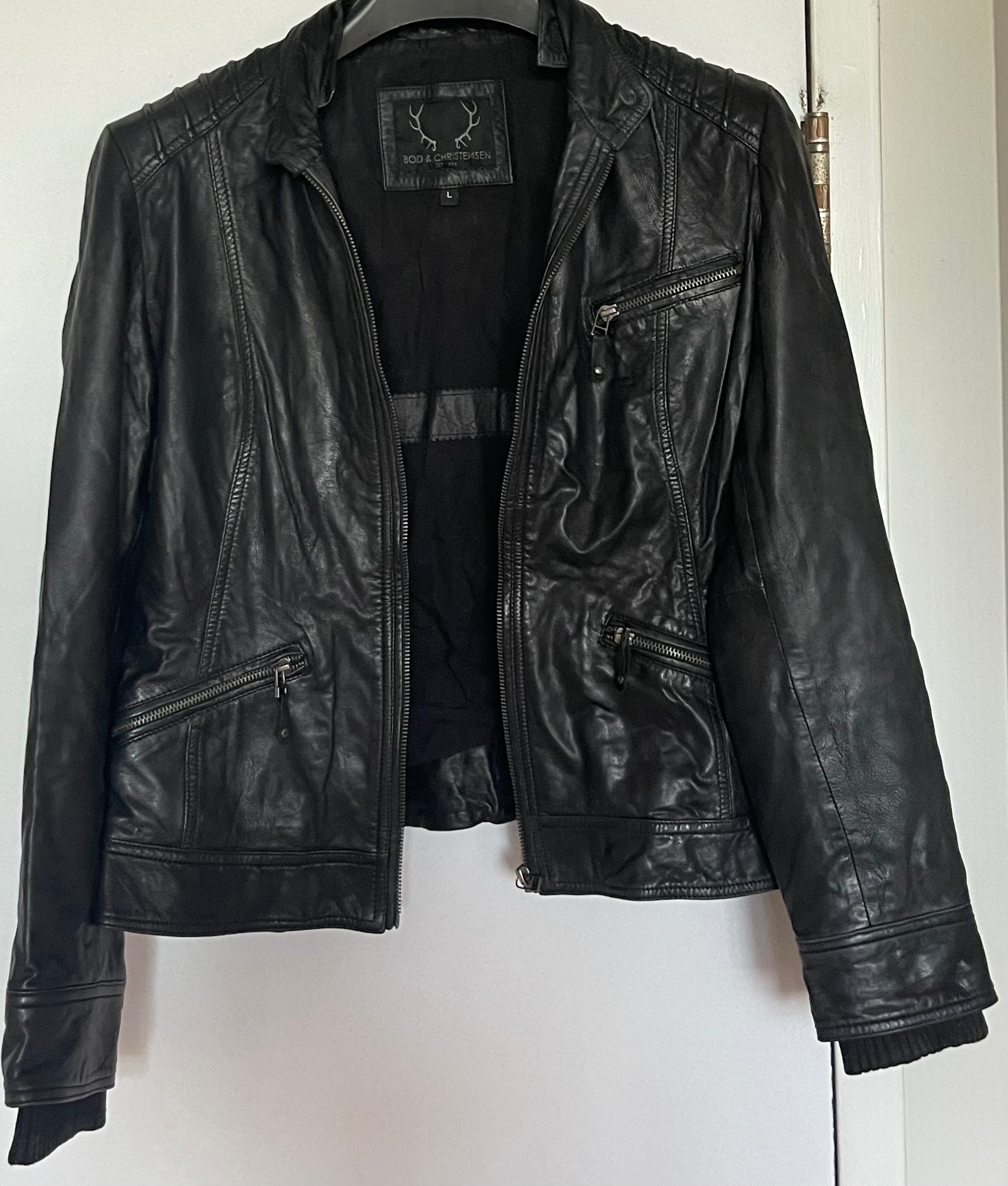 Bod & Christensen Real Sheepskin Leather Jacket (L) - photo 2