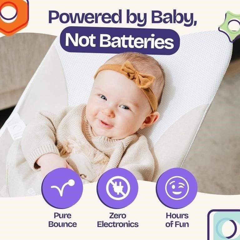 New ComfyBumpy Ergonomic Baby Bouncer Chair, Adjustable Height - photo 4