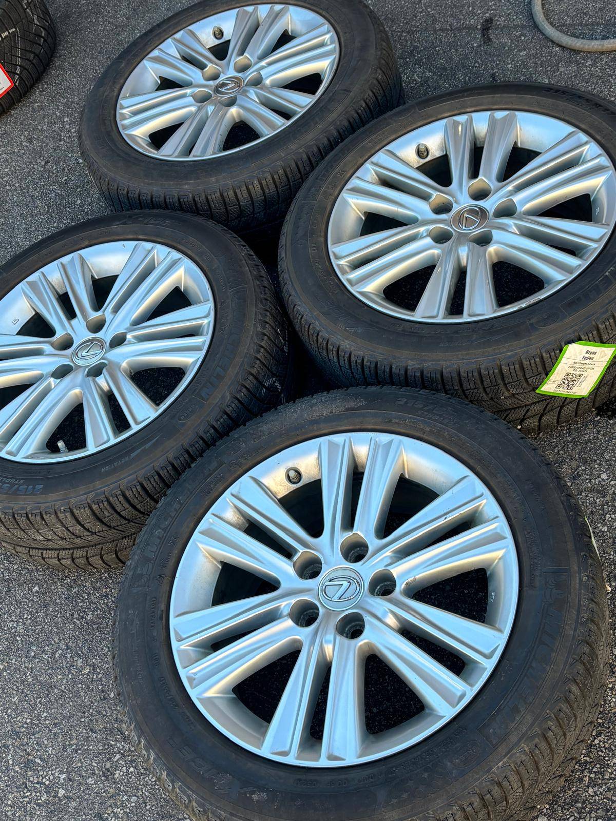 OEM 17”Camry/Lexus ES rims(5x114)+215/55/R17 Michelin snows+TPMS - photo 3