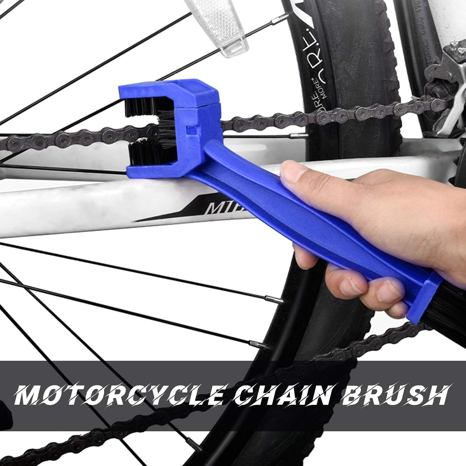 Dickno 2PCS Motorcycle & Bicycle Chain Cleaning Brushes - photo 4