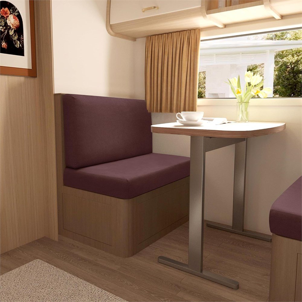 Stretch RV Dinette Cushion Covers – Backrest & Bench Set - photo 4