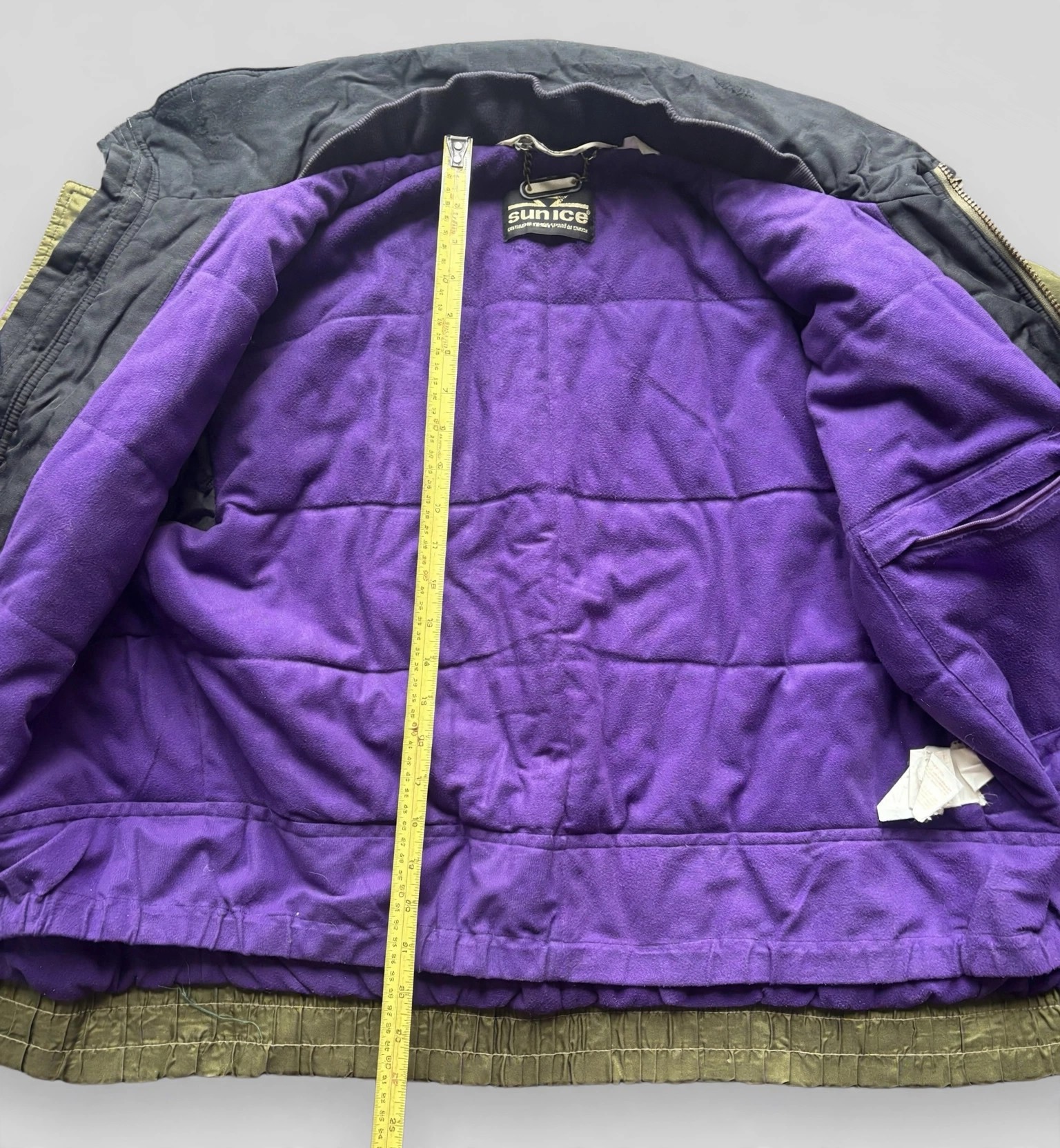 Vintage 90s SunIce Colorblock Nylon Ski Windbreaker Green Purple - photo 5