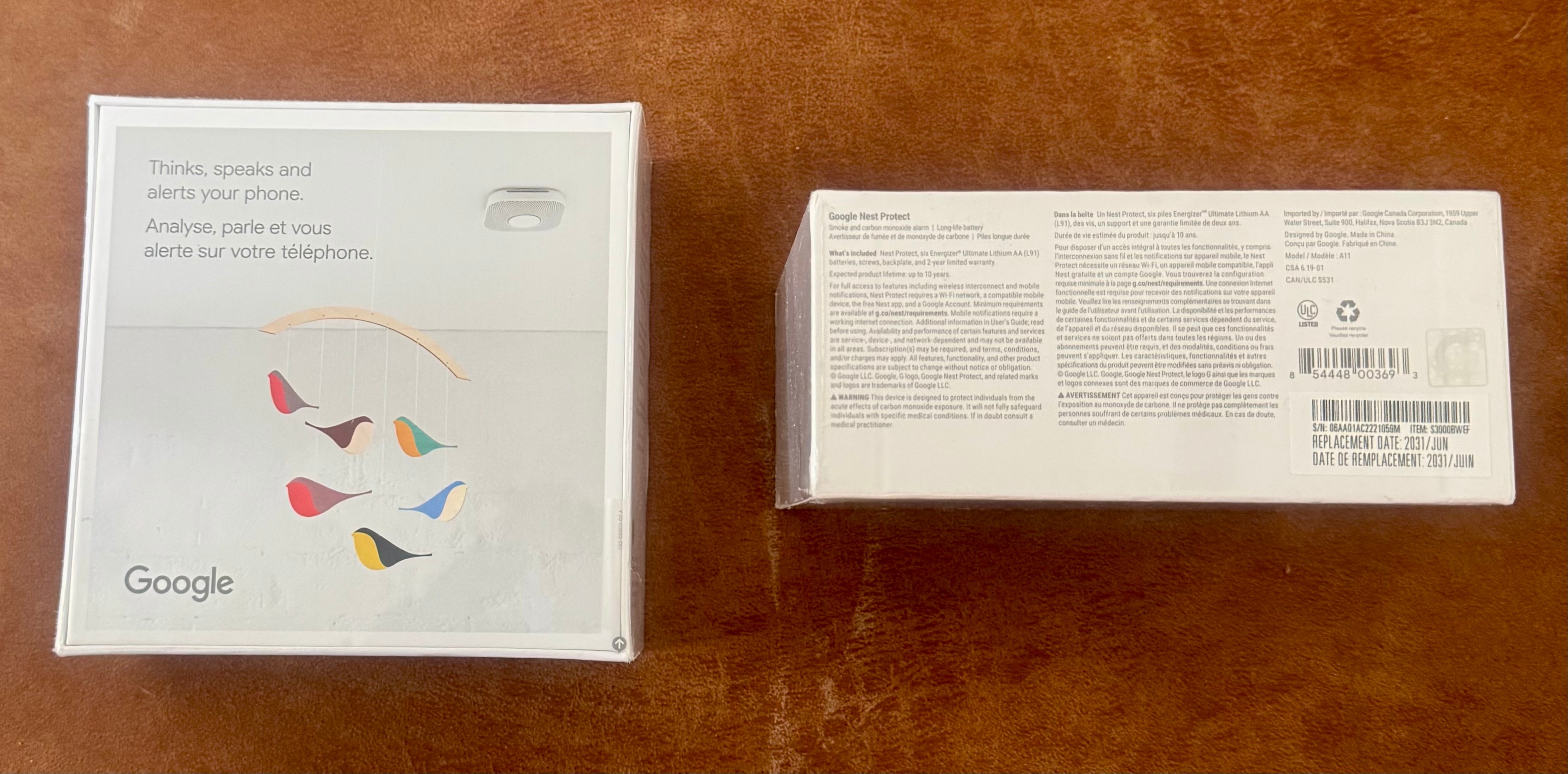 Google Nest Protect ×2 — neufs scellés, piles — Montréal - photo 2