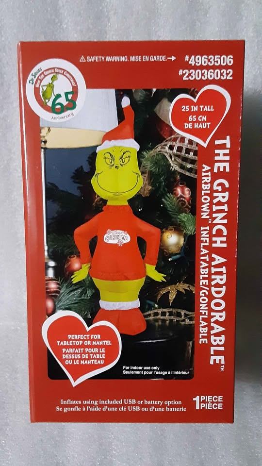 Christmas GRINCH Airdorable Airblown Inflatable. New