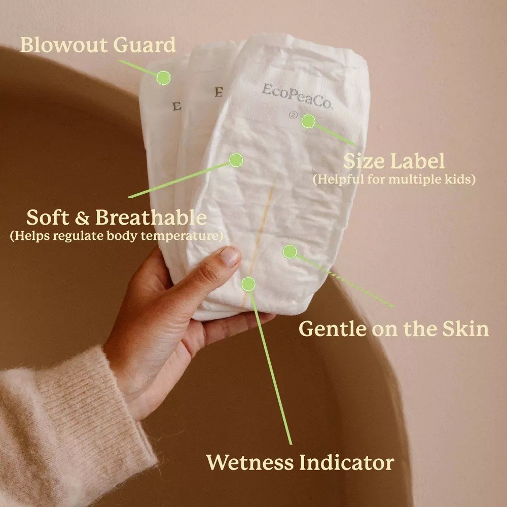 Ecopea Bamboo Diapers - Size 3 - 150 Diapers - photo 4