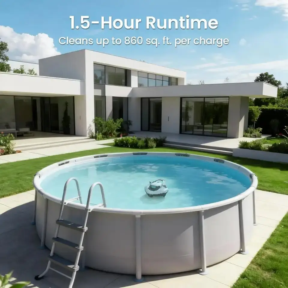 AIPER Cordless Robotic Pool Cleaner, Pool Vacuum Lasts 90 Mins, - photo 4