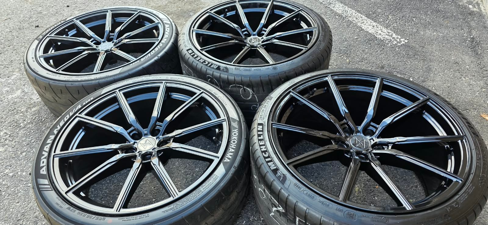 NEW 20”SENTALI(5x114)+used tires-MUSTANG/Maserati/Genisis/350Z/ - photo 2