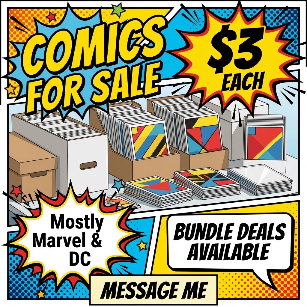 Comics for Sale $3 Each + Bundle Deals