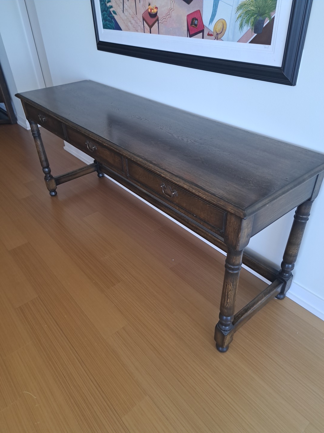 Solid wood console table - photo 3