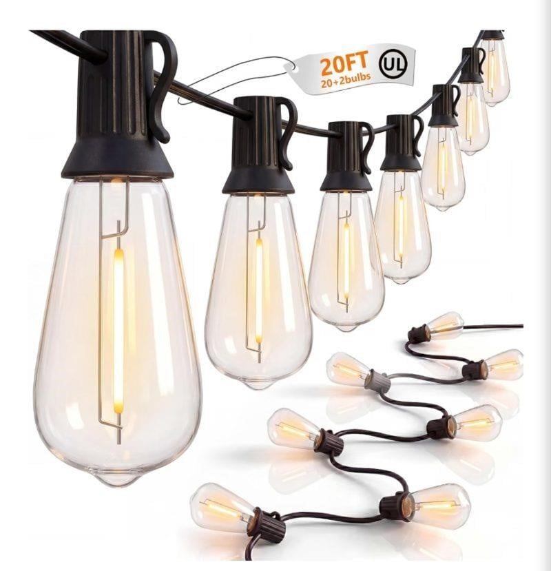 Plug-in Edison Bulb String Lights