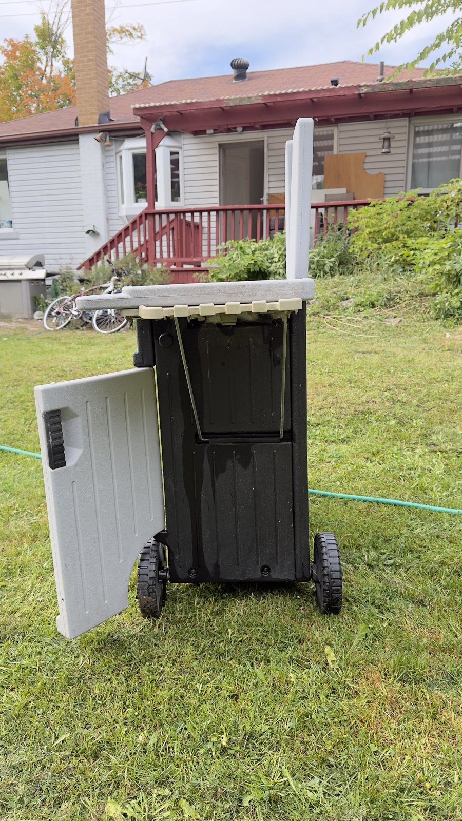 Backyard Gear Outdoor Patio Cart – Storage Cabinet on Wheels - photo 5
