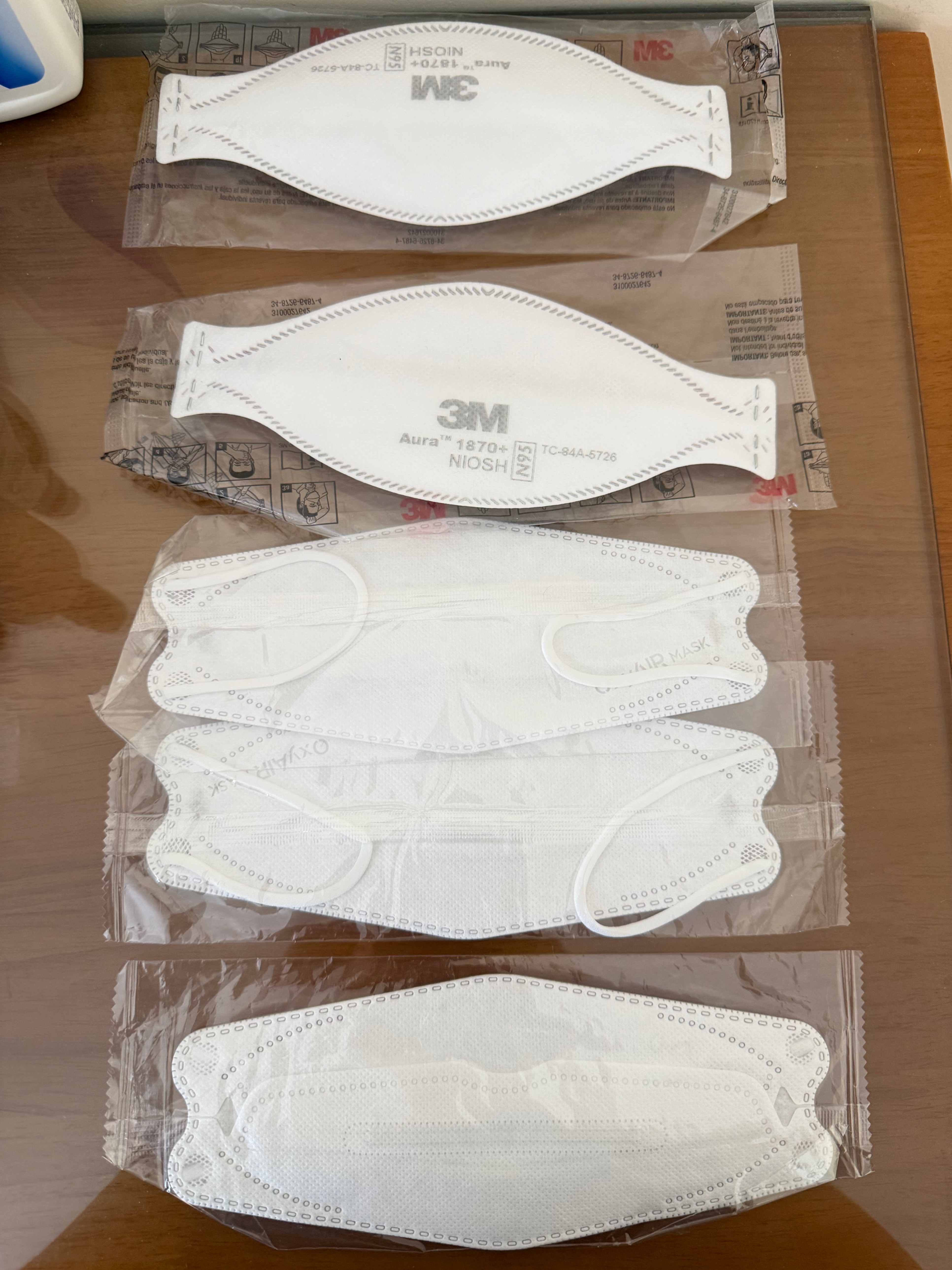 5 Individually Wrapped Face Masks – 3M N95 & Disposable Masks