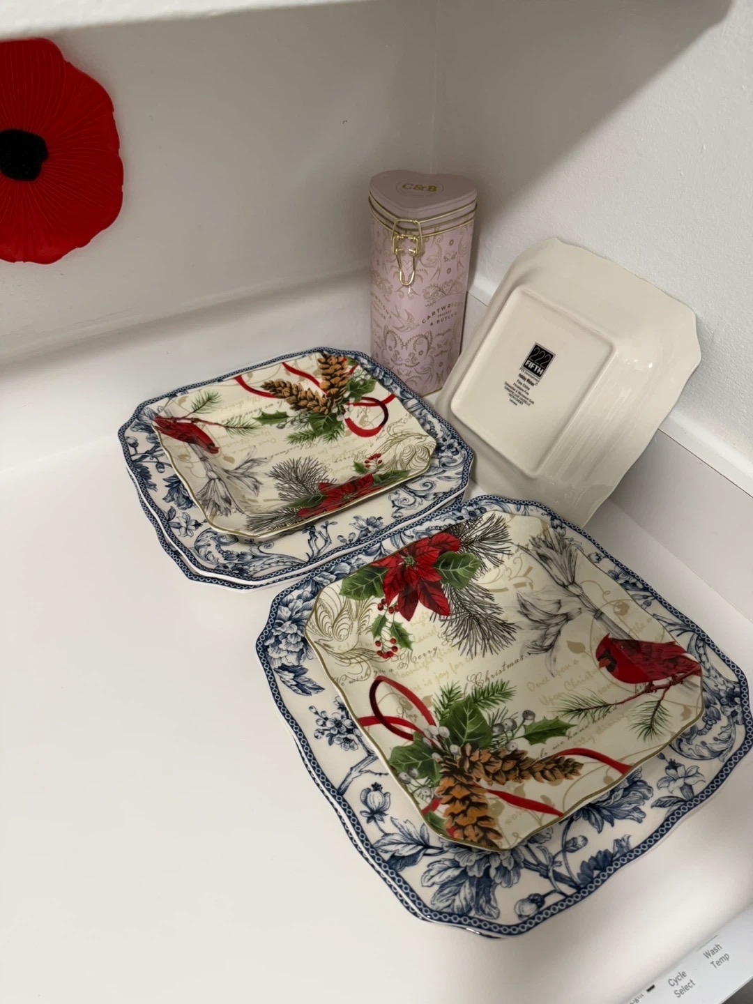 ceramic dinner and salad plates - photo 4
