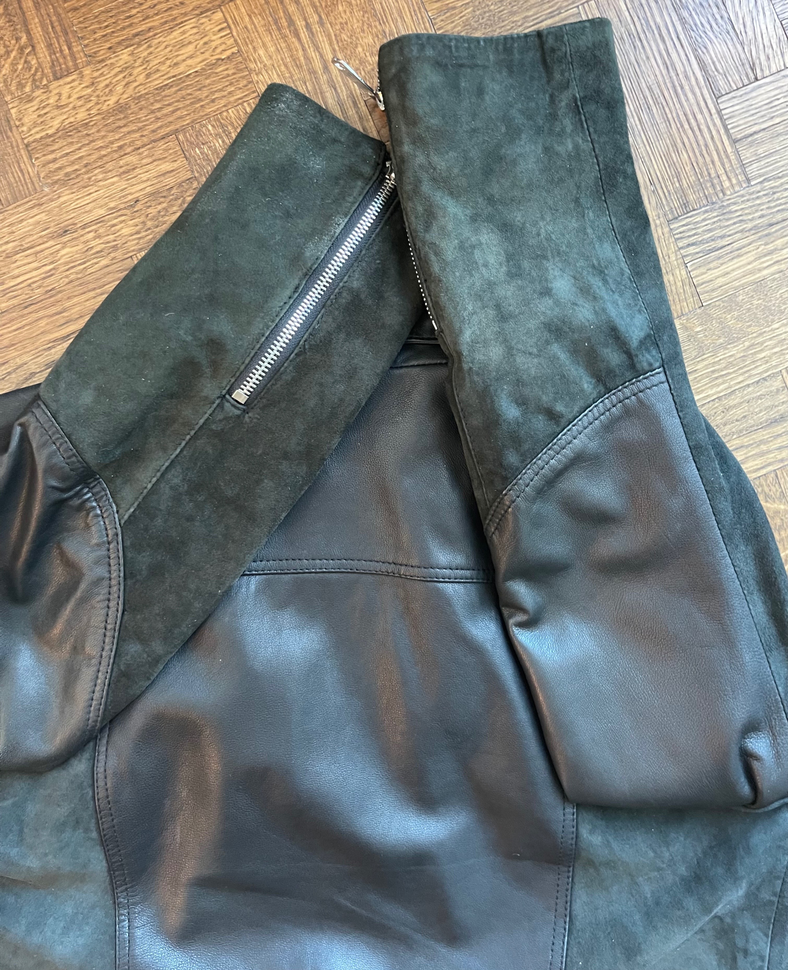 Vintage DIESEL Sheepskin & Suede Leather Jacket (S) - photo 5