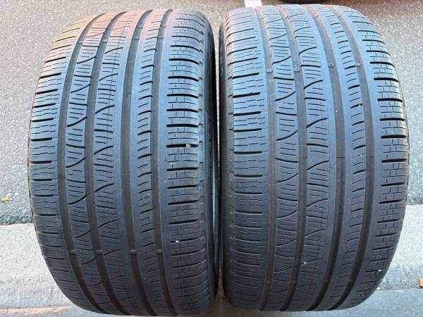 PAIR of 295/40/20 Pirelli Scorpion Verde A/S with over 75% tread
