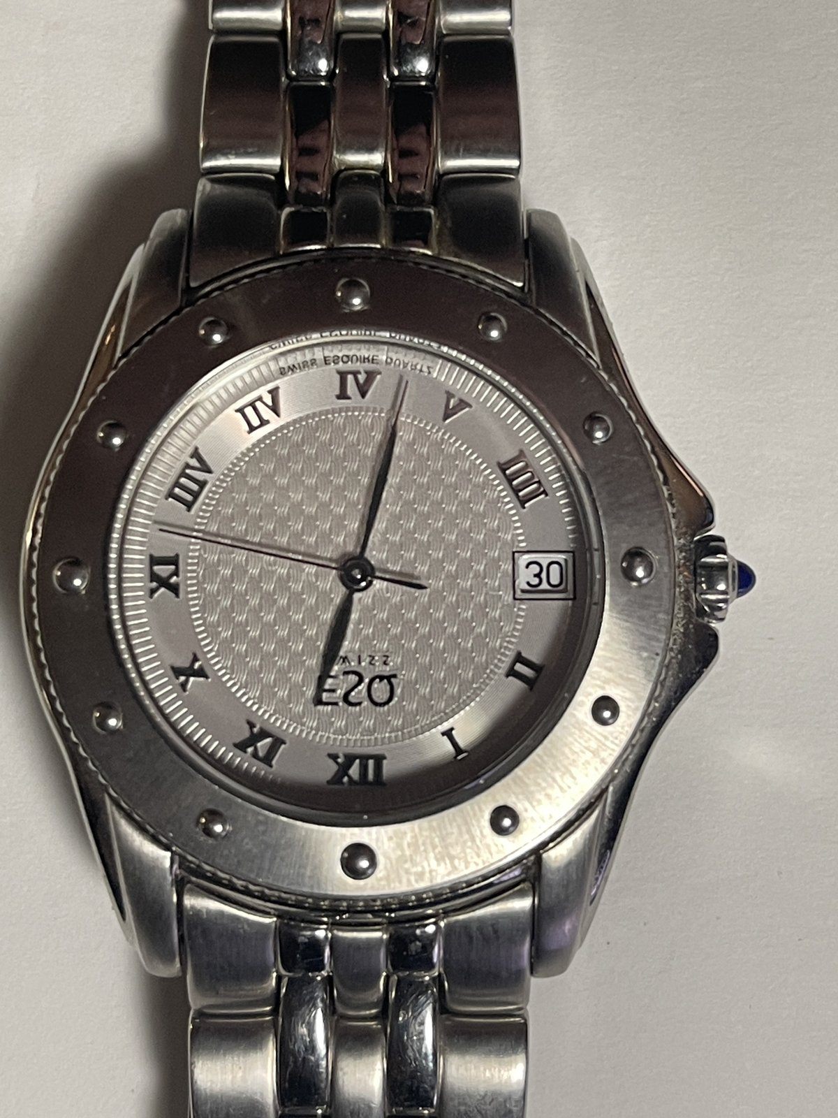 ESQ Swiss Quartz Watch - Roman Numerals, Date - As is - photo 2