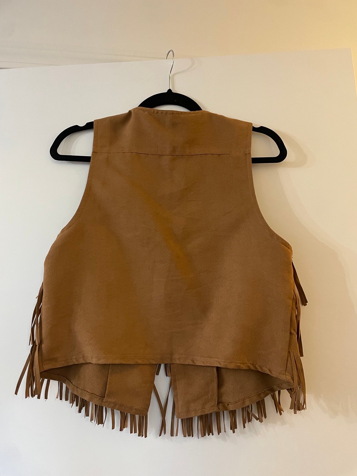 Suede fringe vest, brown - photo 2