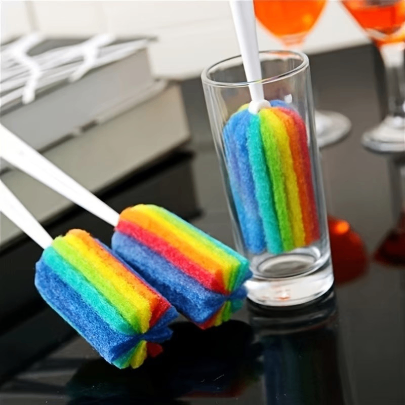 Rainbow-Colored Cleaning Brushes for The Kitchen - photo 5