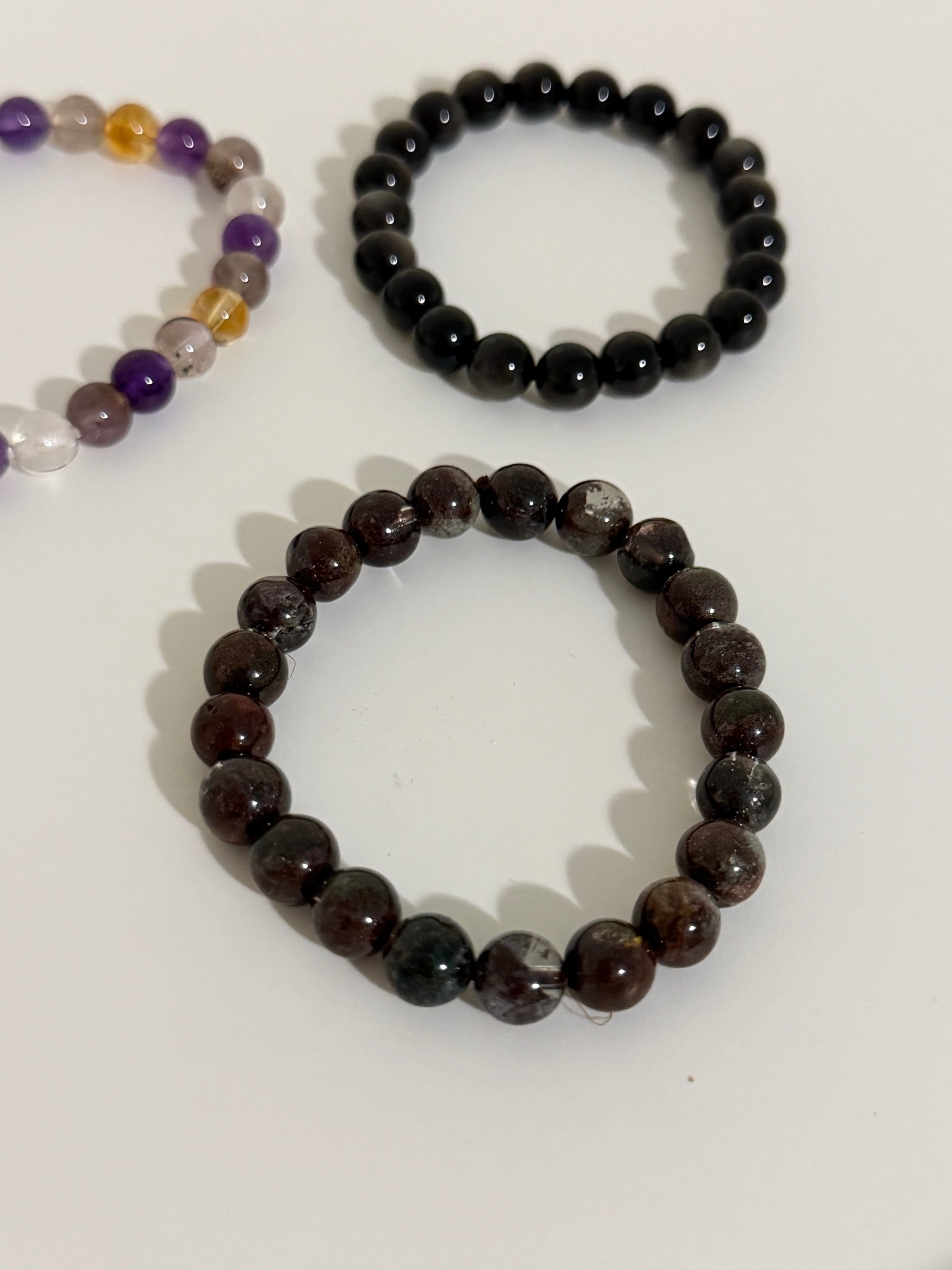 Assorted Natural Stone Beaded Bracelets – 3 Styles - photo 2