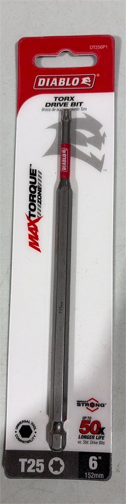 Diablo 6” T25 Torx Impact Drive Bit – 1/4” Hex Shank - photo 2