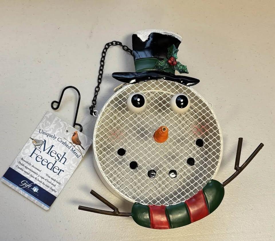 Gift Essentials Snowman Mesh Bird Feeder