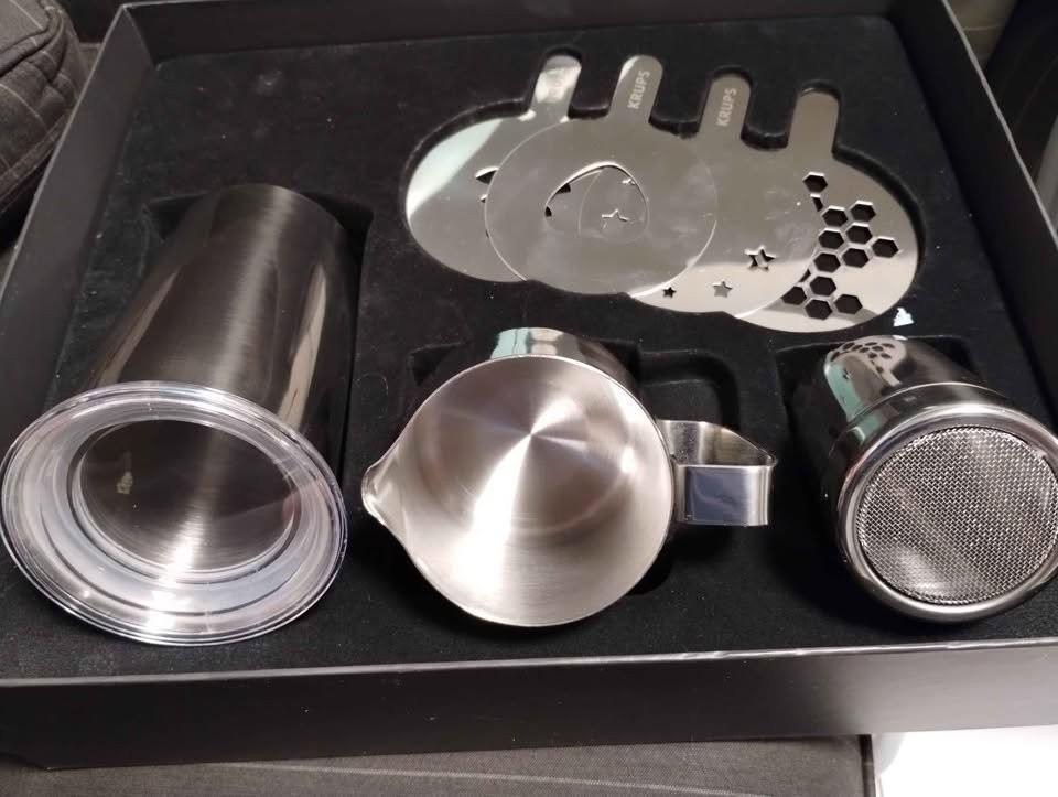 Krups 7 Piece Set of  My Home Coffee Bar Set Cappuccino Set - photo 2