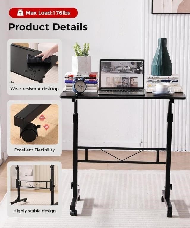 NEW 32" Sit Stand up Desk Adjustable Height, Desk for Treadmill - photo 3