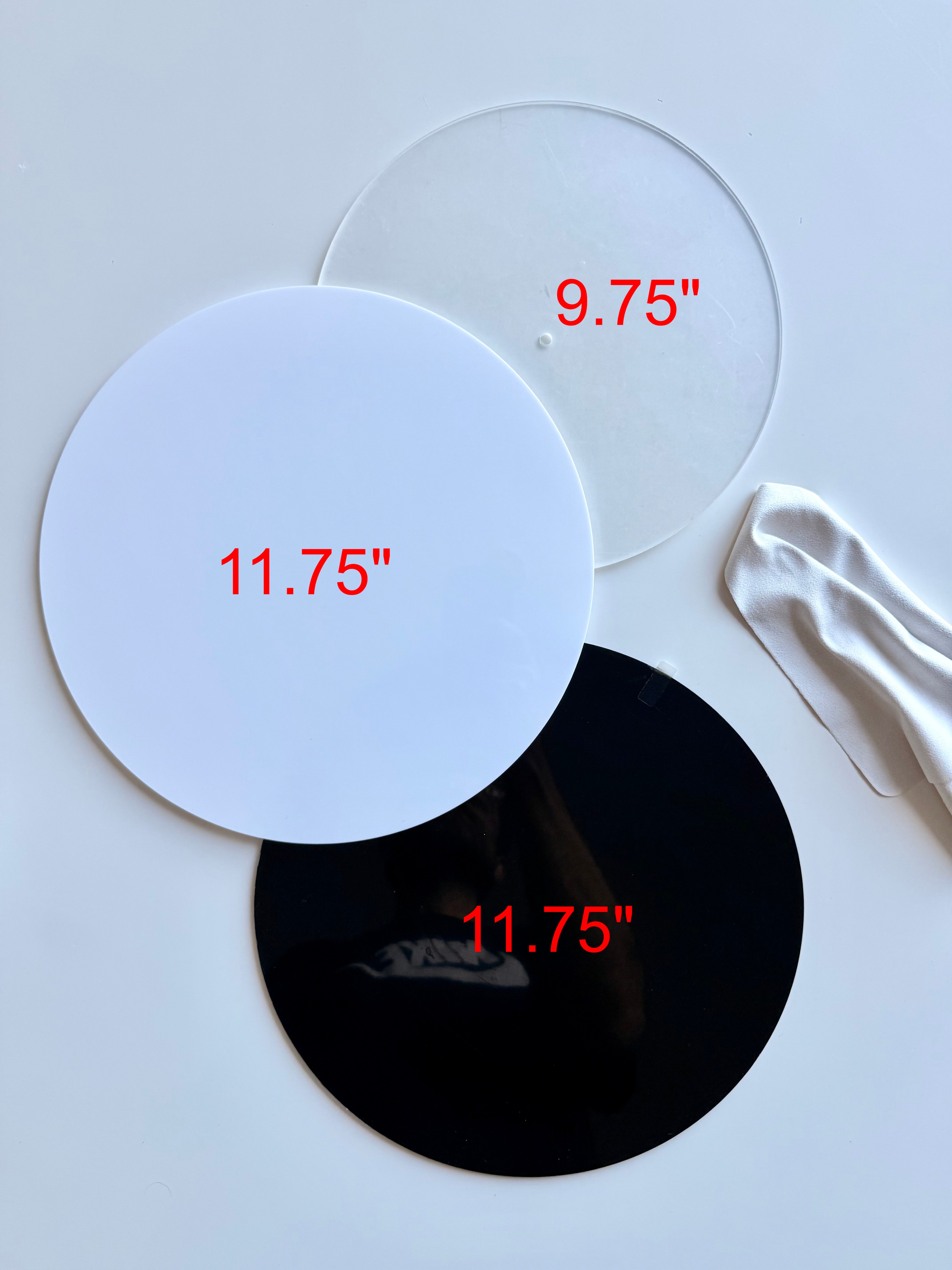 360-Degree Rotating Display Stand Turntable with 3 Acrylic Discs - photo 5