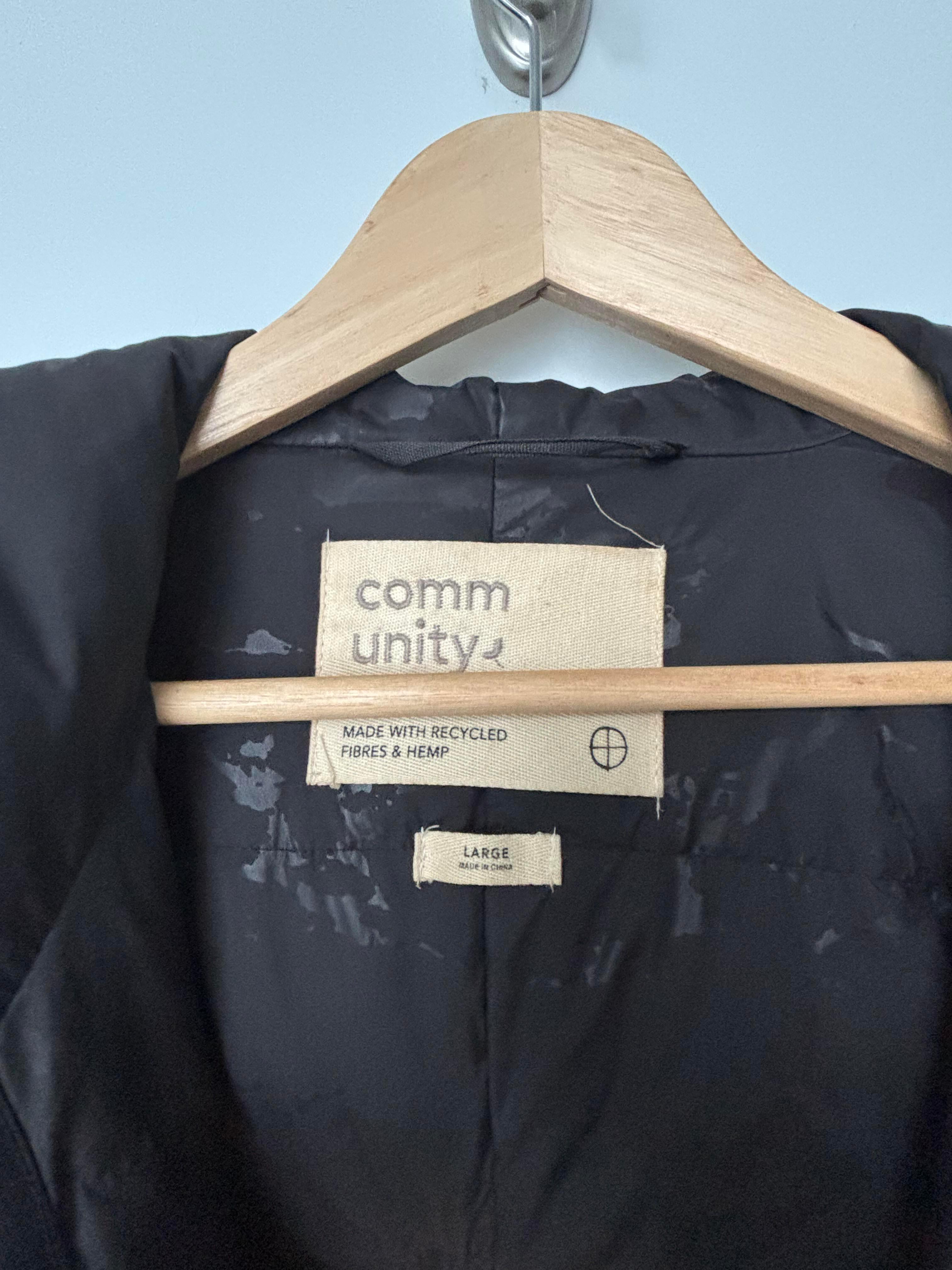 Aritzia Community Parka Coat, Duck Down, Black, Large - photo 3