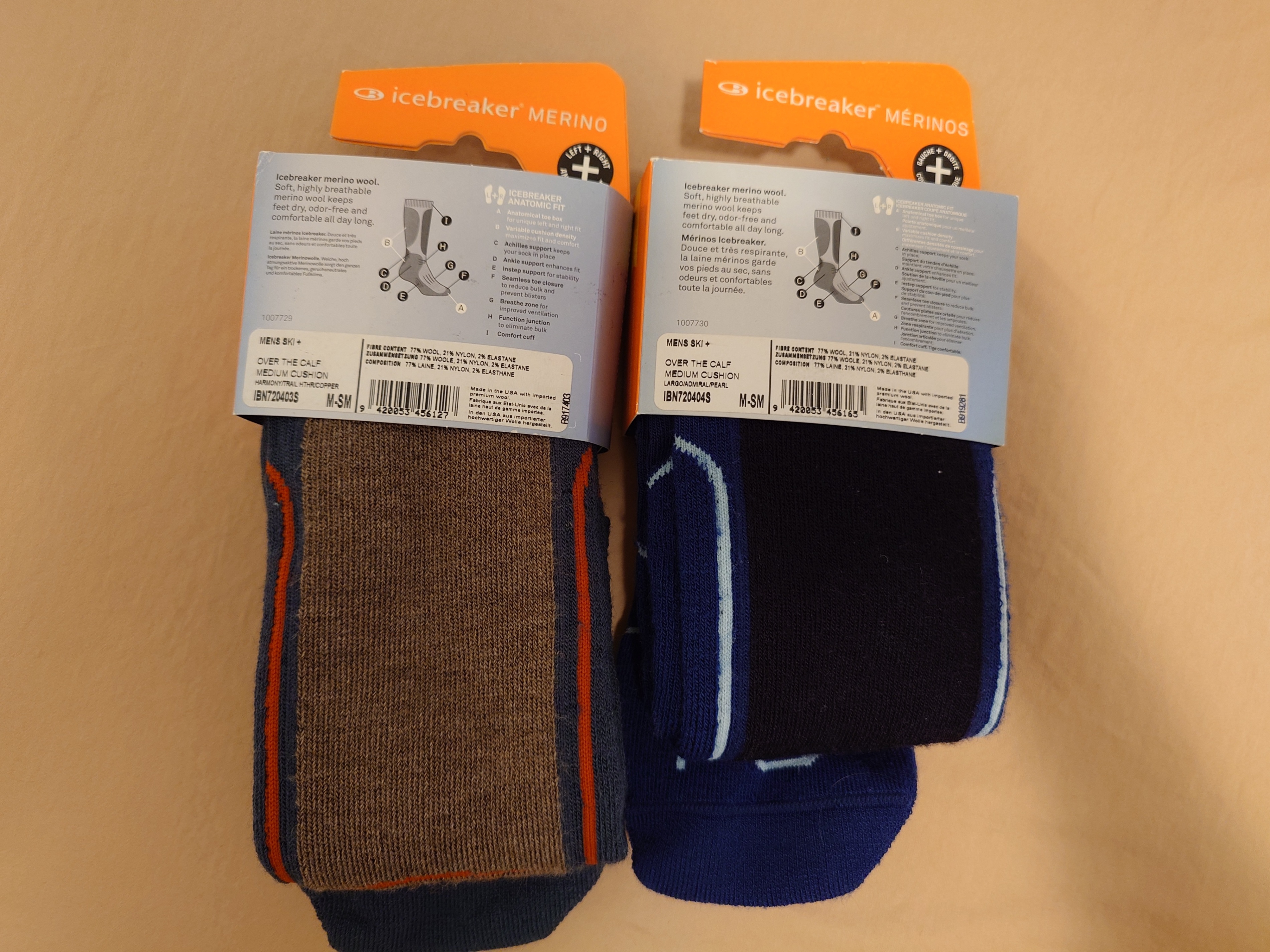 Ski Socks Merino Wool Icebreaker Men Size S (7-8.5) - photo 2