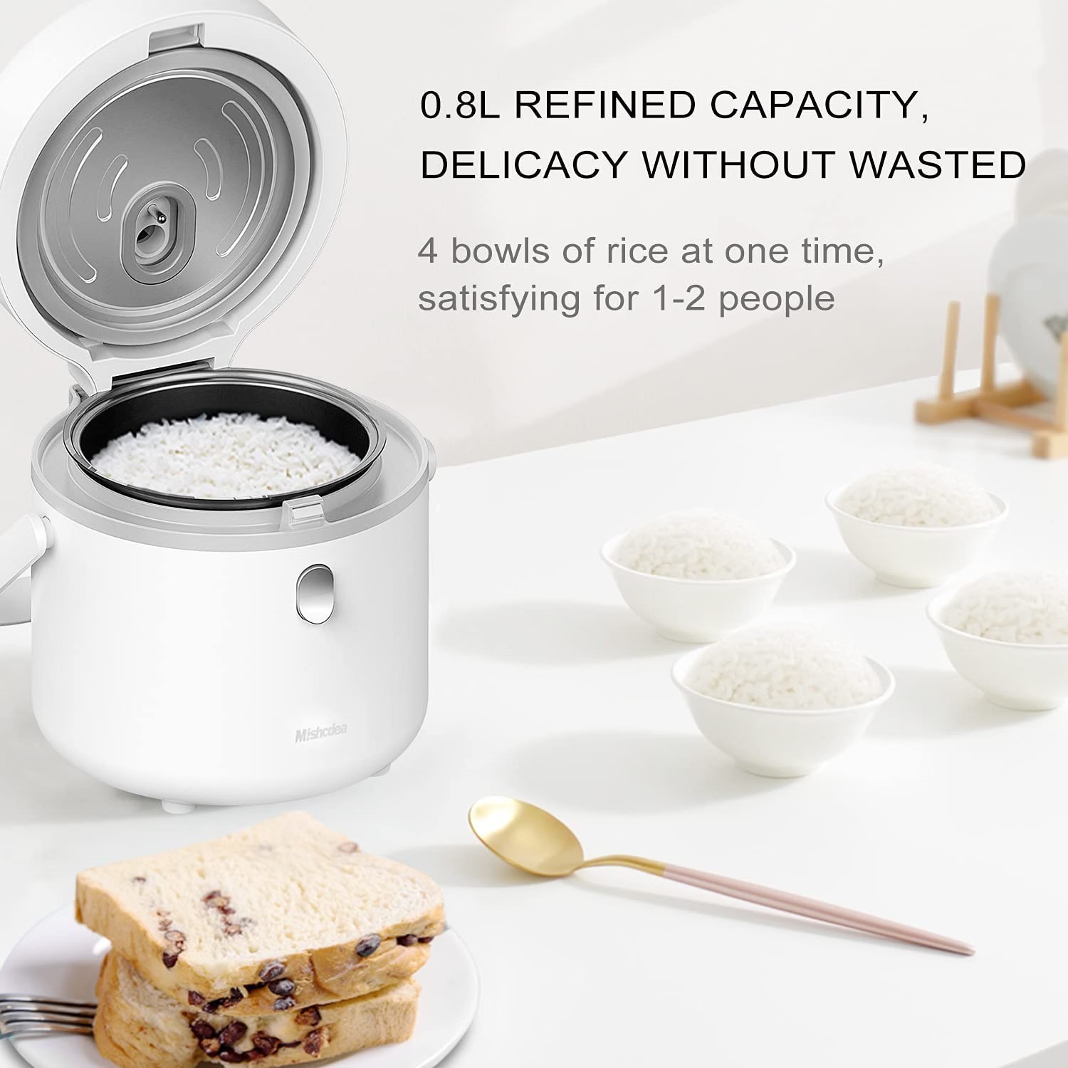 Like New Non-Stick Mini Rice Cooker (3-Cup) (Used Less Than 5x) - photo 3