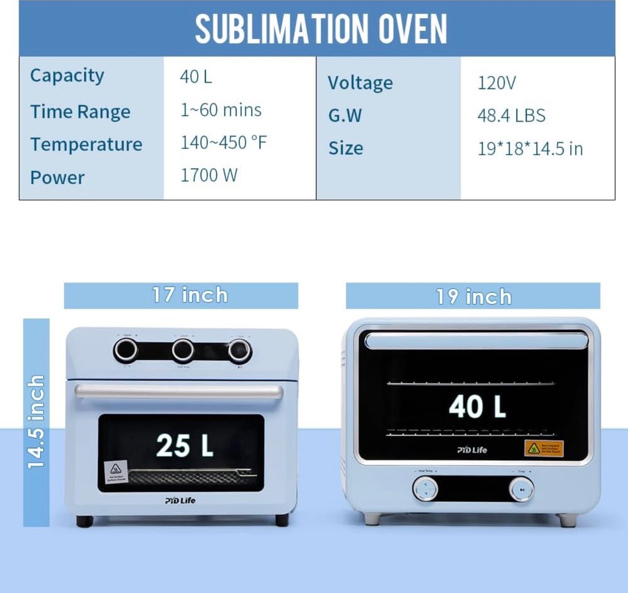 Sublimation Oven Machine 40L for Mugs/Cups/Bottles Bulk Printing - photo 3