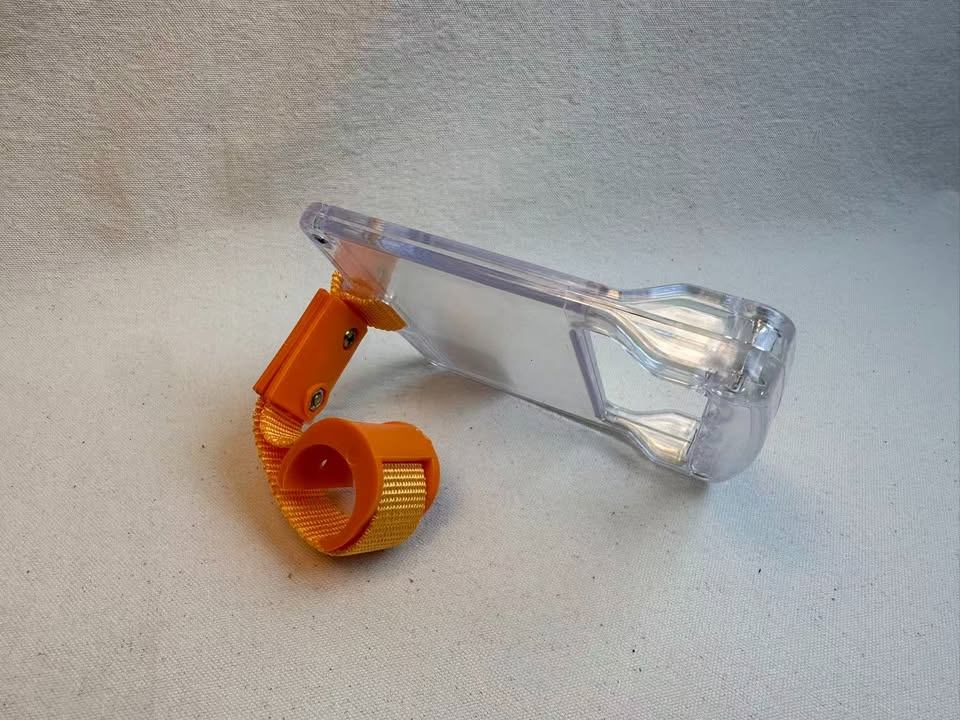 Car Door Assist Handle – Clear Grip & Orange Strap - photo 3
