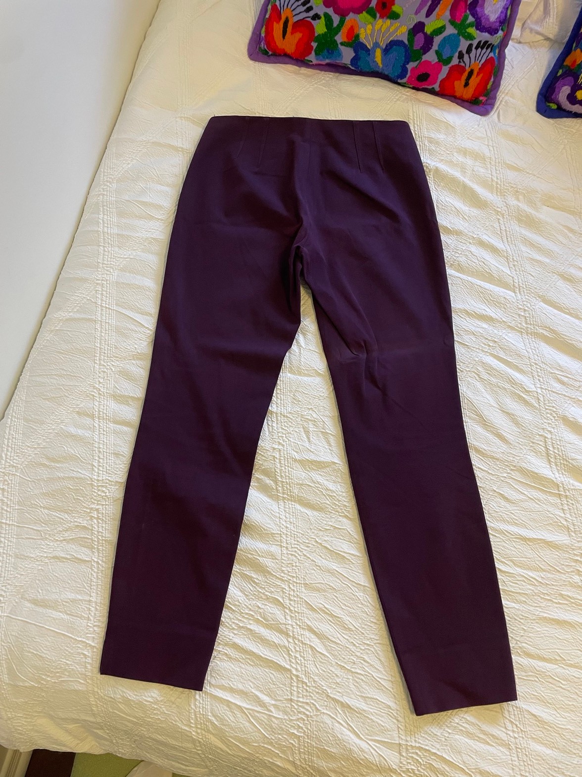Theory Purple Trousers Size 2 - photo 2